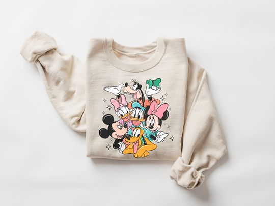 Mickey And Friends Sweatshirt, Mickey Mouse Sweatshirts, Disney World Sweatshirt