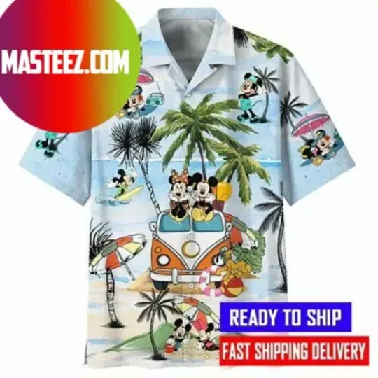 Mickey Mouse Summer Time Youth Ampamp Adult 3D HAWAII SHIRT Mother Day Gift