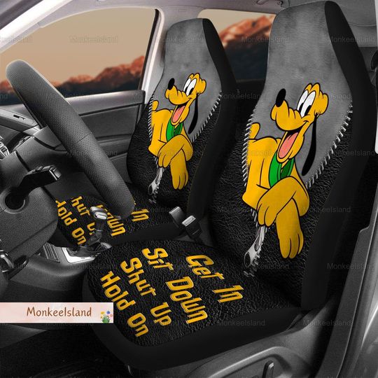 Pluto Car Seat Cover, Disney Pluto Car Seat Protector, Pluto Dog Seat Covers For Car, Mickeys And Friends Car Decor