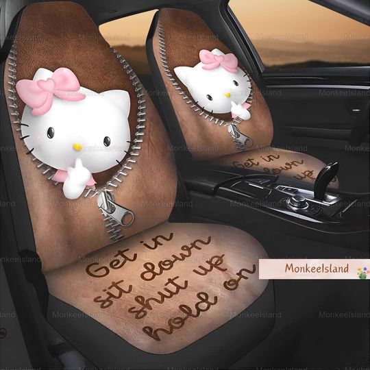 Hello Kitty Car Seat Covers, Kitty Cat Seat Covers, Hello Kitty Car Seat Protector, Hello Kitty Auto Seat Covers
