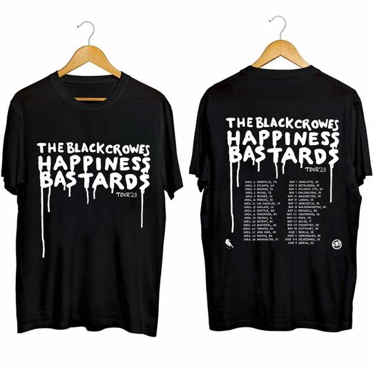 The Black Crowes 2024 Happiness Bastards Tour Shirt, The Black Crowes Band Fan Shirt