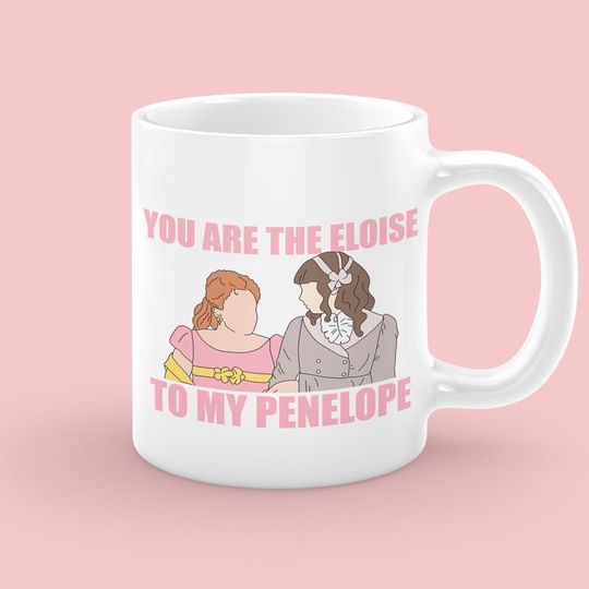 Bridgerton Series - Penelope Fetherington and Eloise Best Friends Illustration Mug
