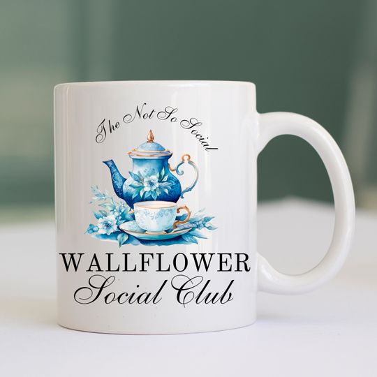 Bridgerton Wall Flower, Lady Whistle Inspired Mug, Gift for Bridgerton Fans