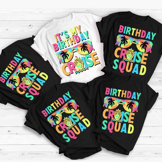 Birthday Cruise Shirt, Family Cruise Shirts, Birthday Squad T-Shirts