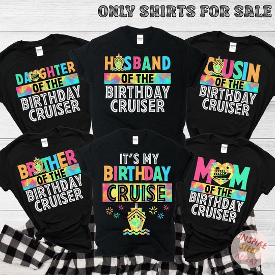 Birthday Cruise Crew Shirt, Family Cruising Birthday, Matching Birthday Cruise Shirt