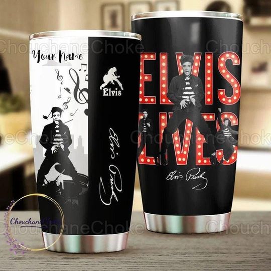 Elvis Presley Tumbler, Custom Elvis Tumbler, Elvis Presley 30 oz Tumbler, Elvis Presley Tumbler Cup