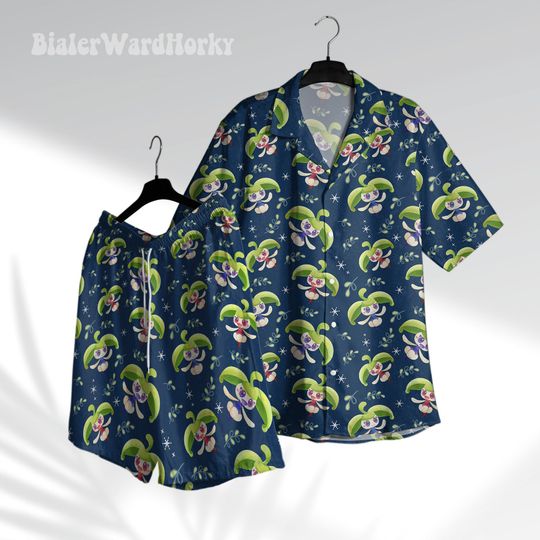 Steenee Hawaiian Shirt Grass Type Shirt Aloha Shirt Steenee Shirt Anime Hawaiian Gifts