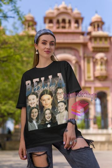 Bella Ramsey Retro shirt, Bella Ramsey Vintage print 90's T-Shirt, Bella Ramsey Clothing