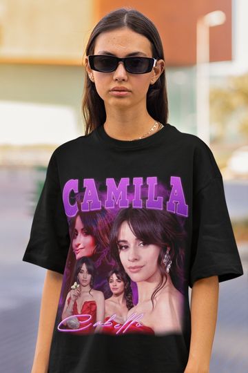 Camila Cabello Retro shirt, Camila Cabello Vintage print T-Shirt