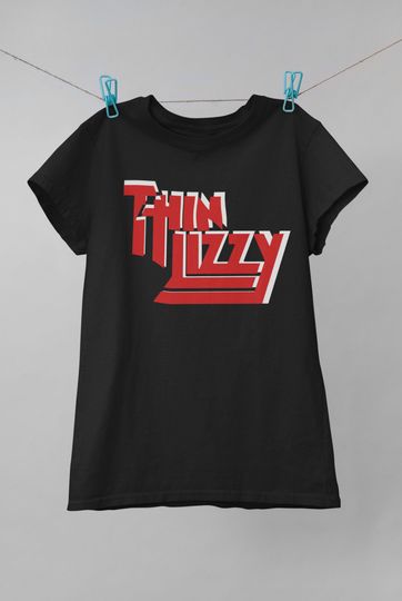 Thin Lizzy Logo Band shirt, Thin Lizzy Vintage print T-Shirt