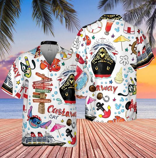 Disney Cruise Hawaiian Shirt, Mouse Cruise Hawaii Shirt, Mouse And Friends Family Sumer Button Shirt