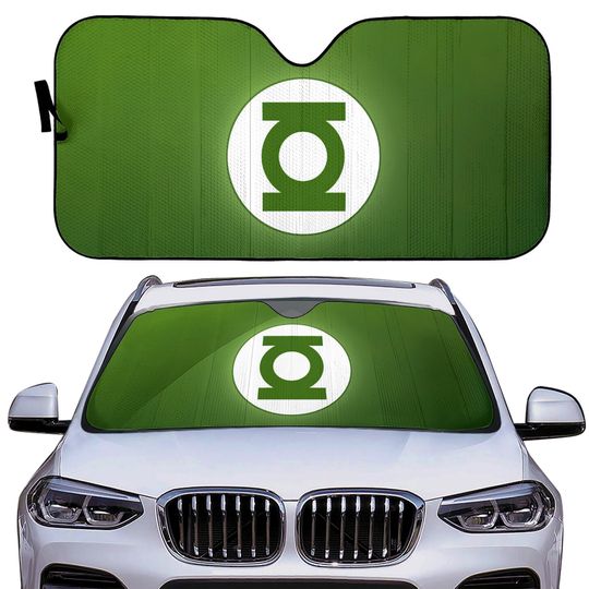 Green Lantern Car Sun Shade | Windshield Shade