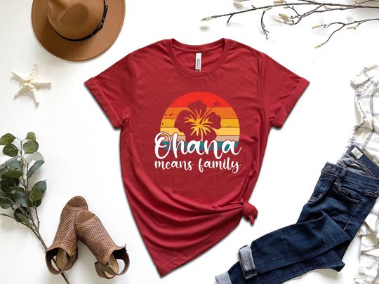 Ohana Means Family Shirt, Flower Shirt, Funny Family Shirt