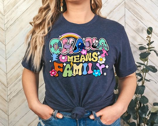Disney Stitch Ohana Means Family Shirt, Lilo and Angel Shirt