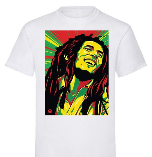 Bob Marley Painting T shirt men T-shirts