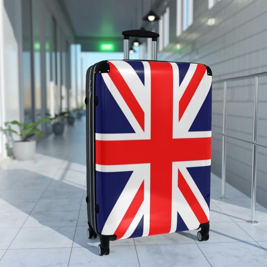 UK Flag Suitcase - British Flag Luggage - Suitcase (Choose from 3 sizes)