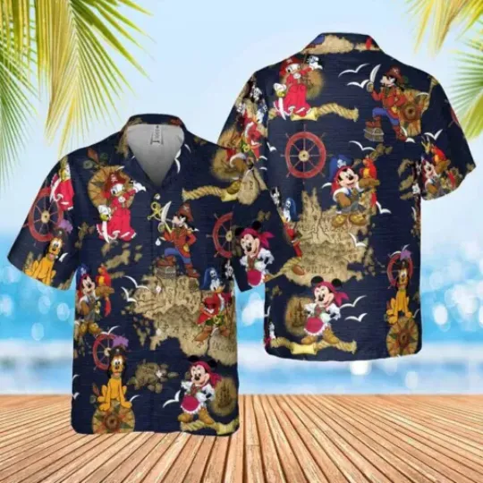 Disney Pirates of Caribbean Hawaiian Shirt