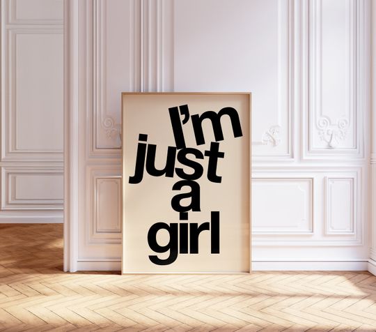 I'm Just a Girl, Gwen Stefani Poster, Girl Power Poster