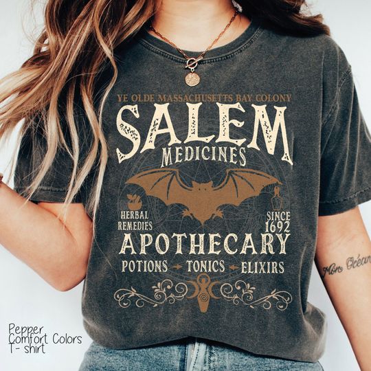 Salem Shirt, Pastel Goth Shirt, Salem Apothecary Shirt