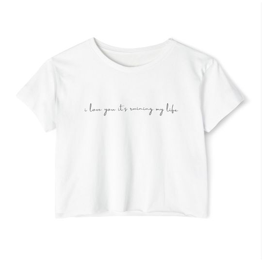 I love you its ruining my life TTPD Women's Crop Top