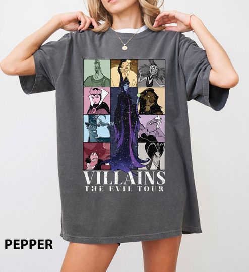 Villains The Evil Tour Disney Shirt, Disney Evil Queens Tee
