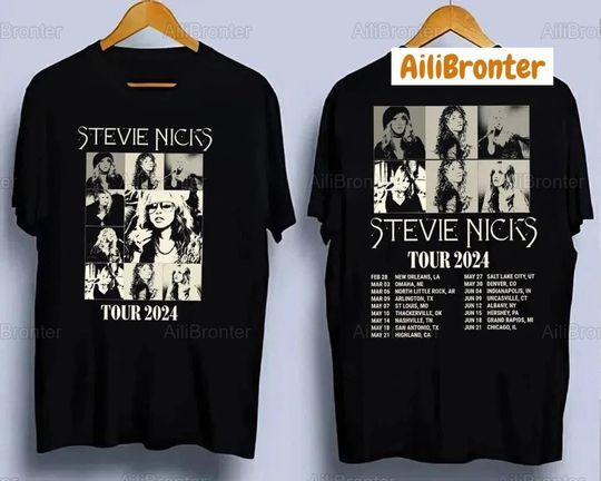 Stevie Nicks Tour 2024 Shirt, Stevie Nicks Tour Live In Concert T Shirt