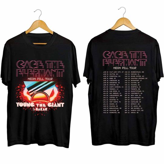 Cage the Elephant - Neon Pill Tour 2024 Shirt, Cage the Elephant T Shirt