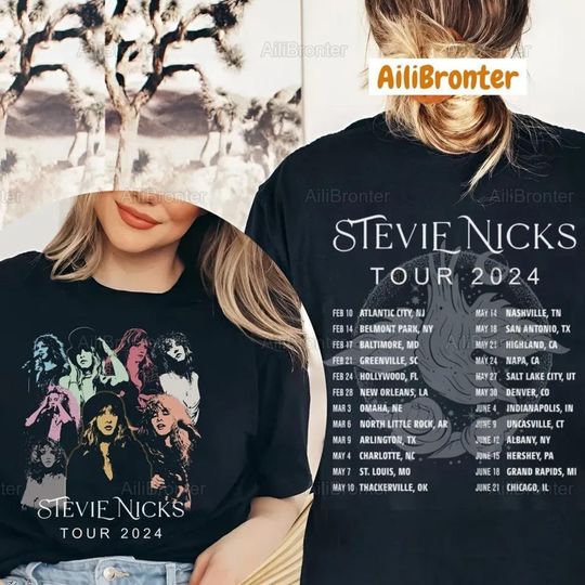 Stevie Nicks Tour 2024 Shirt, Retro Stevie Nicks, Fleetwood Mac T Shirt