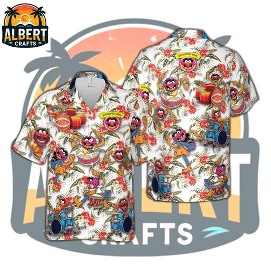 The Muppet Hawaii Shirts For Men, The Muppets T-Shirts, Button Down Shirt