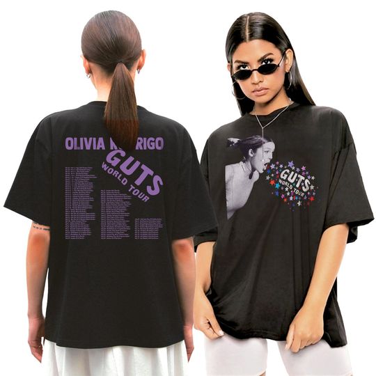 olivia rodrigo with tour dates tshirt Olivia Tour 2024 tshirt