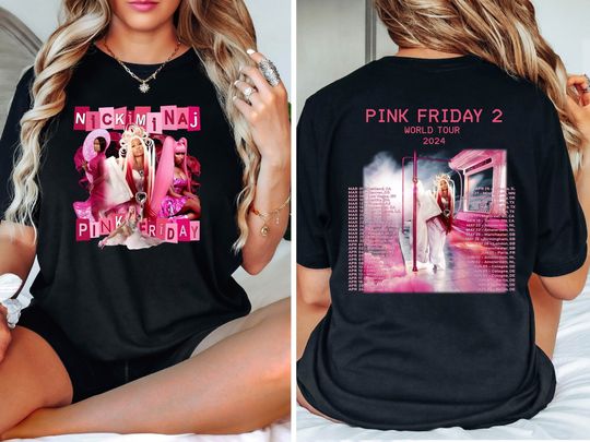 Nicki Minaj Pink Friday 2 World Tour Shirt, Gag City Shirt, Nicki Minaj Concert Shirt, Pink Friday Shirt