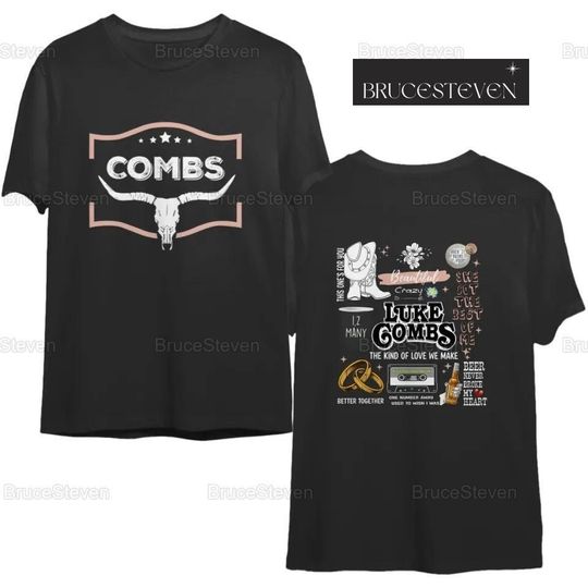 Lukee Comb World Tour 2024 Shirt, Bullhead Shirt, Country Music Shirt, Lukee Comb Shirt, 2024 Tour Shirt