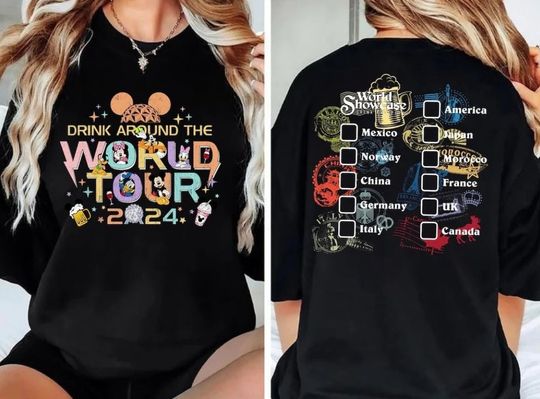 Join Mickey and Friends Epcot World Tour 2024 Shirt