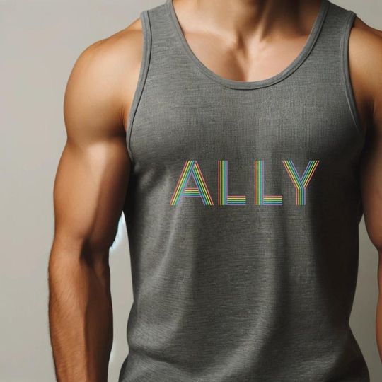 Trendy Ally Tank Top - Gay Pride Apparel