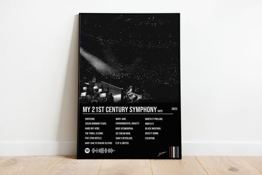 My 21st Century Symphony | RAYE | Wall Print | Album Cover Poster | Wall Decor | Bedroom Poster
