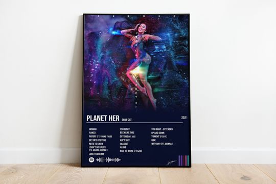 Planet Her | Doja Cat | Wall Print | Album Cover Poster | Wall Decor | Bedroom Poster