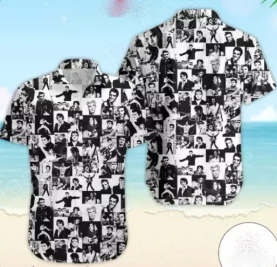 Elvis Presley Hawaiian Shirt Gift For Fans Unisex Short Sleeve