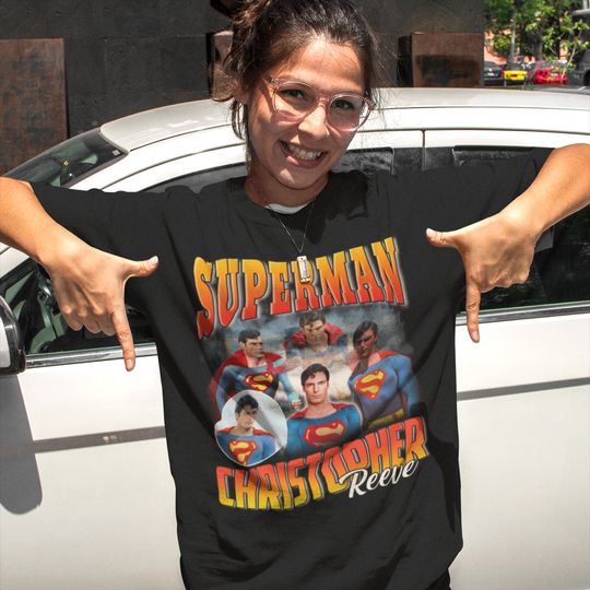 SUPERMAN | Christopher Reeve Superman Tshirt Shirt Tee | Superman