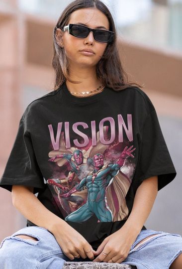 VISION | Vision Tshirt | Vision Cartoon Avengers Shirt | Vision Avengers Tee