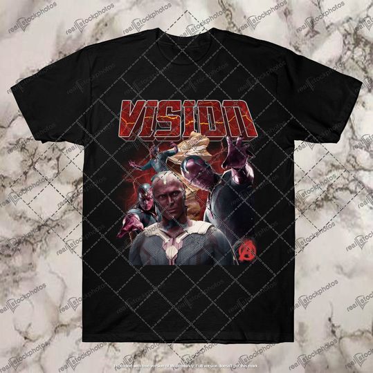 VISION | Paul Bettany | Vision Wanda Tshirt Shirt Tee  | Vision Wanda Avengers