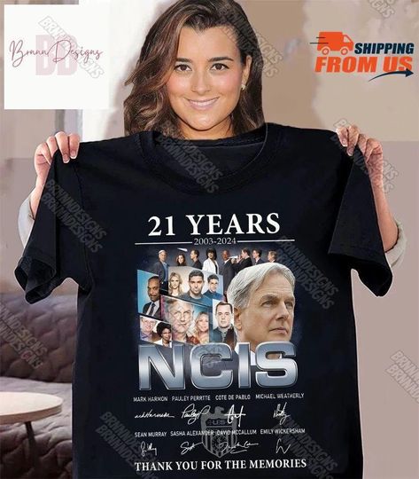 Ncis Shirt, 21Th Years 2003 2024 Thank You Signatures Shirt T Shirt, Gift For Ncis Lover