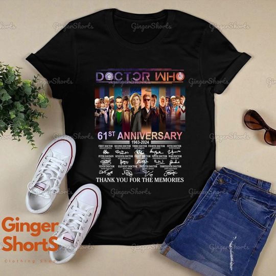 Doctor Who 61st Anniversary 1963-2024 Thank You T-Shirt, Doctor Who Movie Unisex T-Shirt