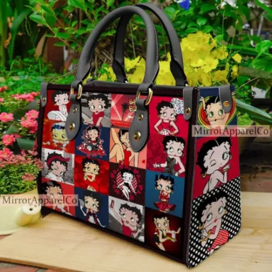 Betty Boop Handbag, Cartoon Betty Boop Gift Handbag, Gift for Girl, For Mom