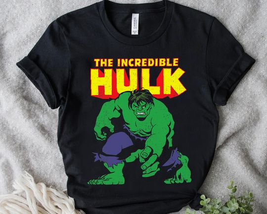 Marvel Classic The Incredible Hulk Distressed Portrait Shirt, Vintage Hulk Shirt, Unisex T-shirt