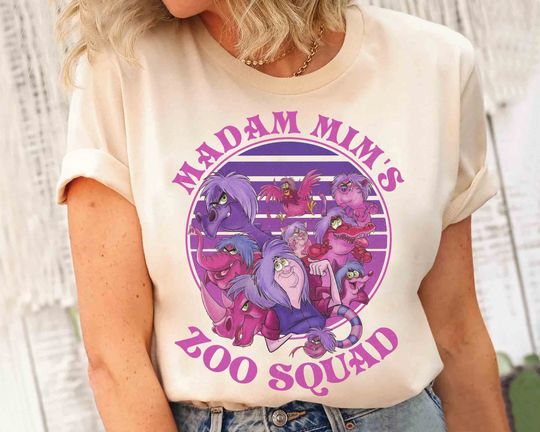 Retro Disney Villains Mad Madam Mim Zoo Squad Retro T-Shirt, The Sword in the Stone 1963 Tee