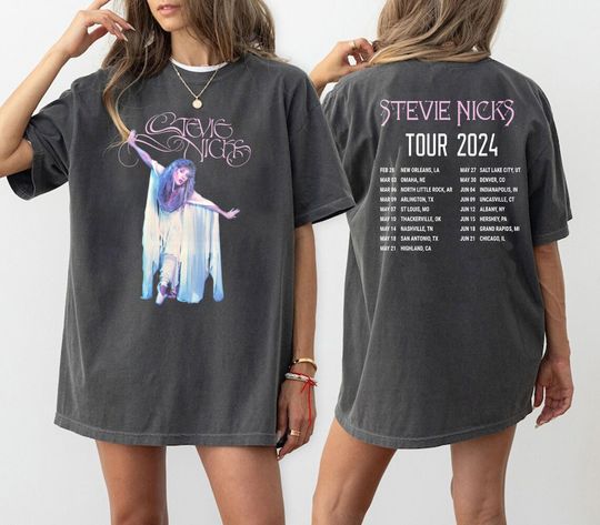 2Side Stevie Nicks Tour 2024 Shirt, Stevie Nicks Tour Live