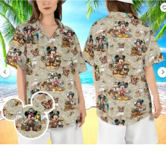 Mickey and Friends 3D Hawaii Shirt