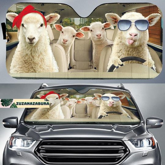 Sheep Car Sunshade, Sheep Auto Sunshade, Sheep Car Windshield