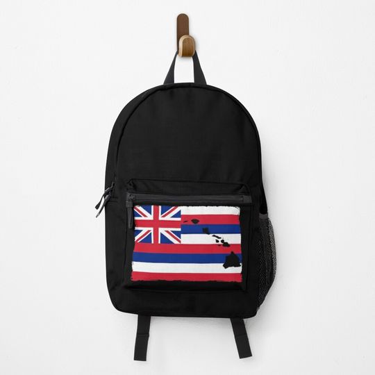 Hawai'i Flag with the Hawaiian Islands by Hawaii Nei All Day Backpack