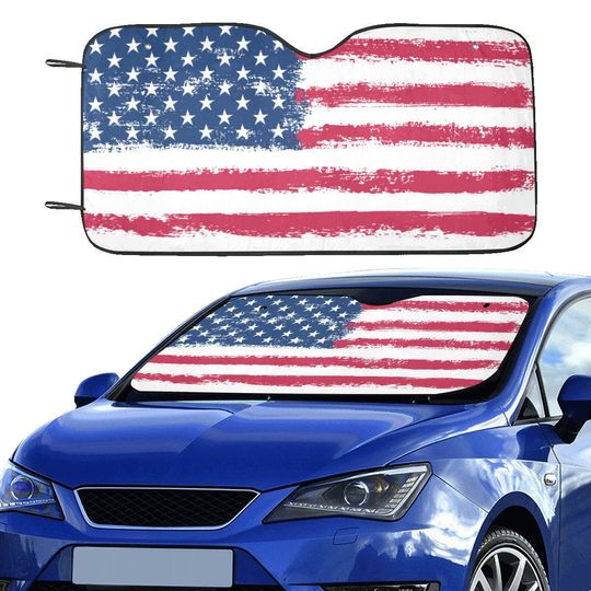 American Flag Windshield Sun Shade, Car Accessories Auto